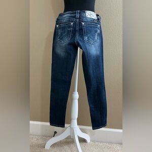 Miss Me Dark Blue Cropped Jeans